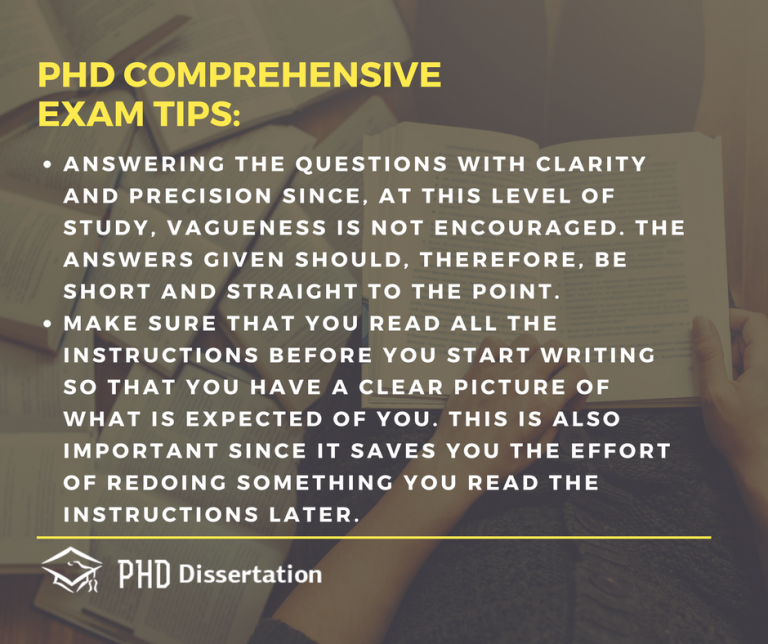 sample phd comprehensive exam answers education